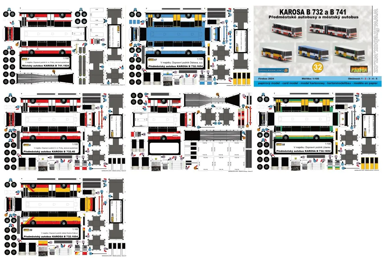 Mestské a predmestské autobusy Karosa B 732 a B 741